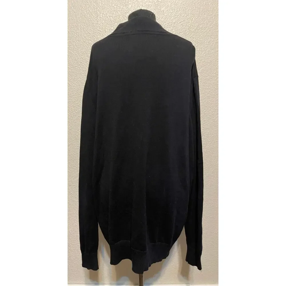G-Star Raw‎ Sweater Men's XL All Black Mock Turtleneck